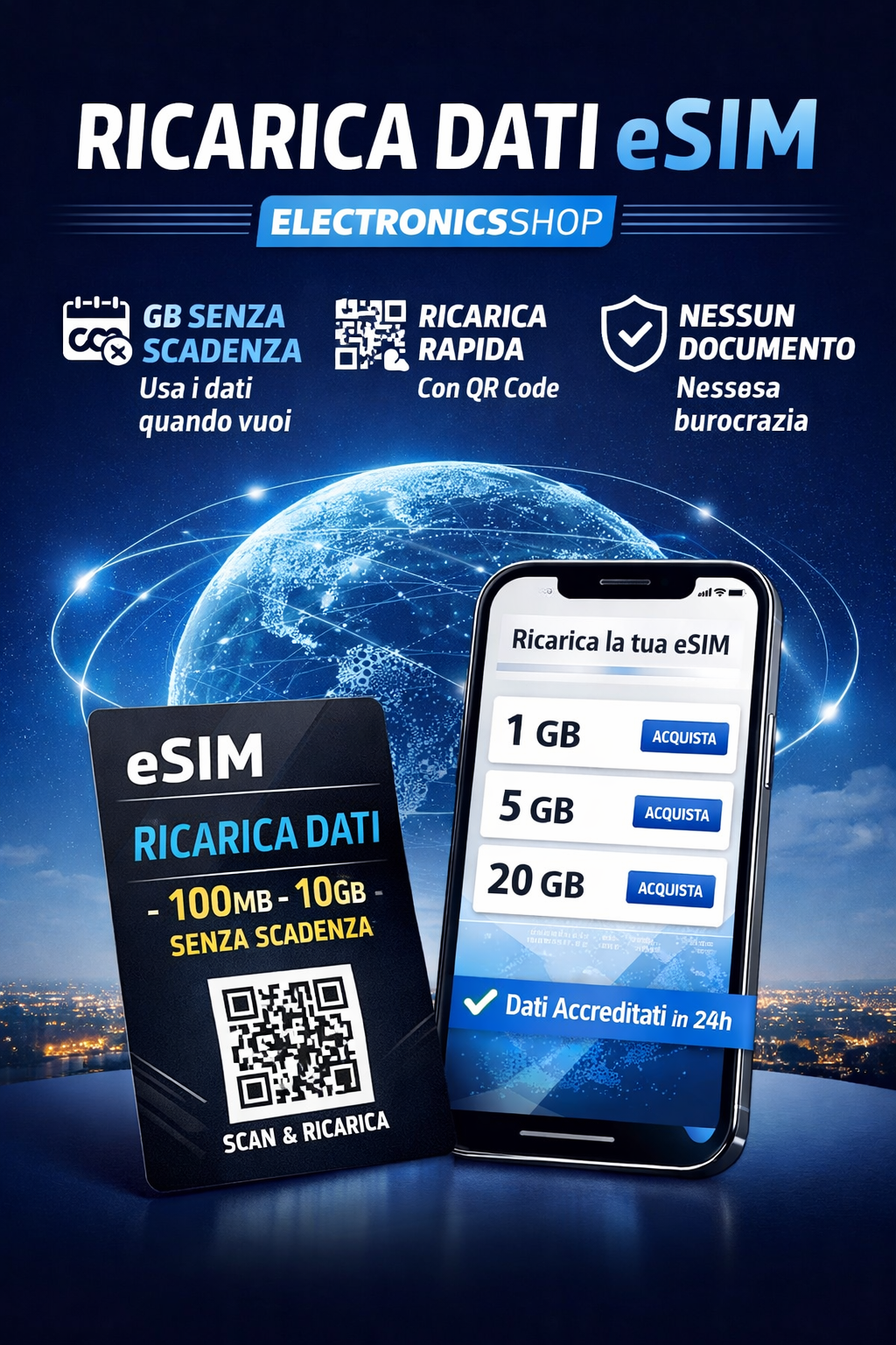 📶 Ricarica Dati eSIM ELECTRONICSSHOP