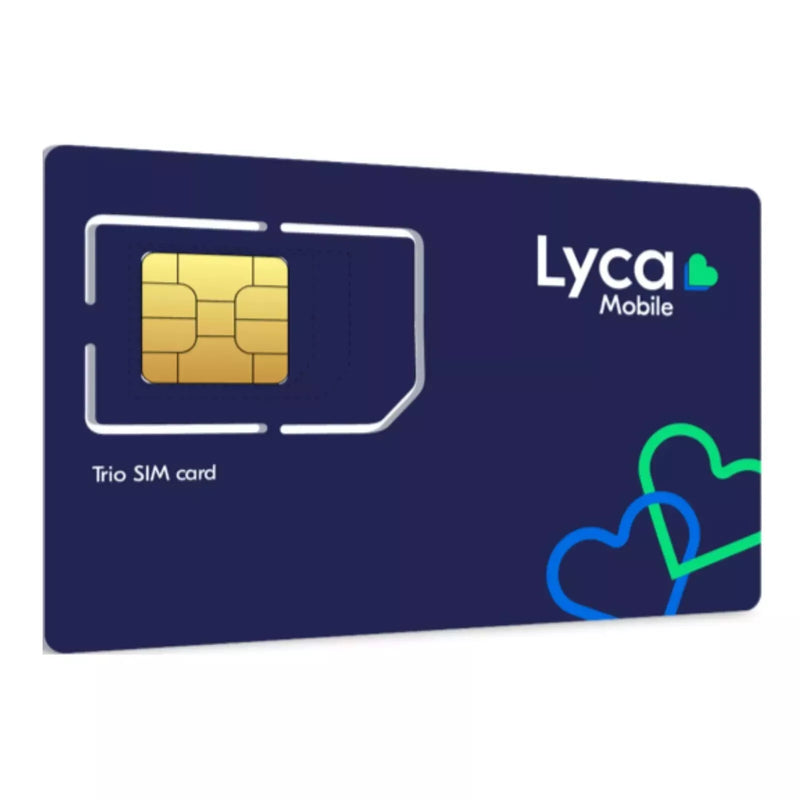 SIM Card Lycamobile UK +44 Pronta all'Uso, Attivazione Anonima Immediata